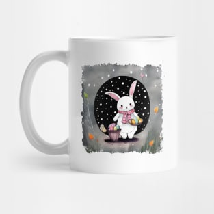 Easter Day Cute Bunny with eggs Mug